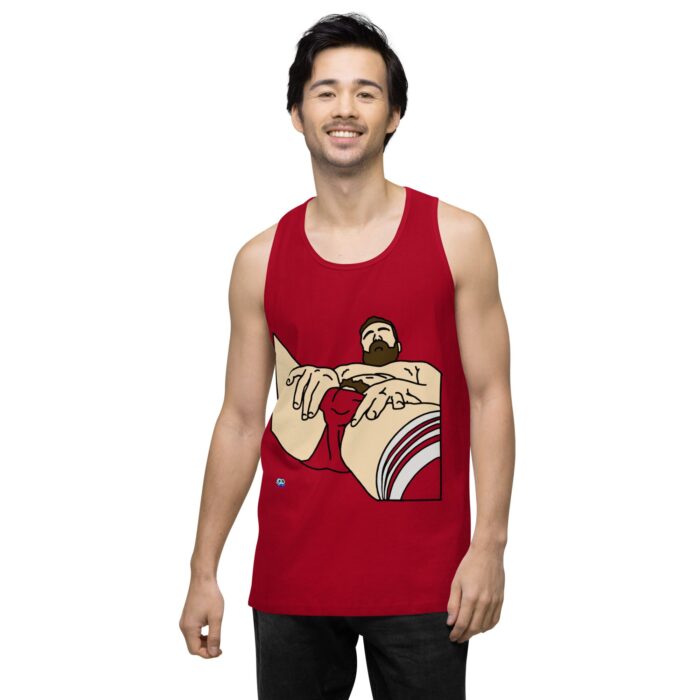 Men’s premium tank top - Peekaboo Bush - Image 13