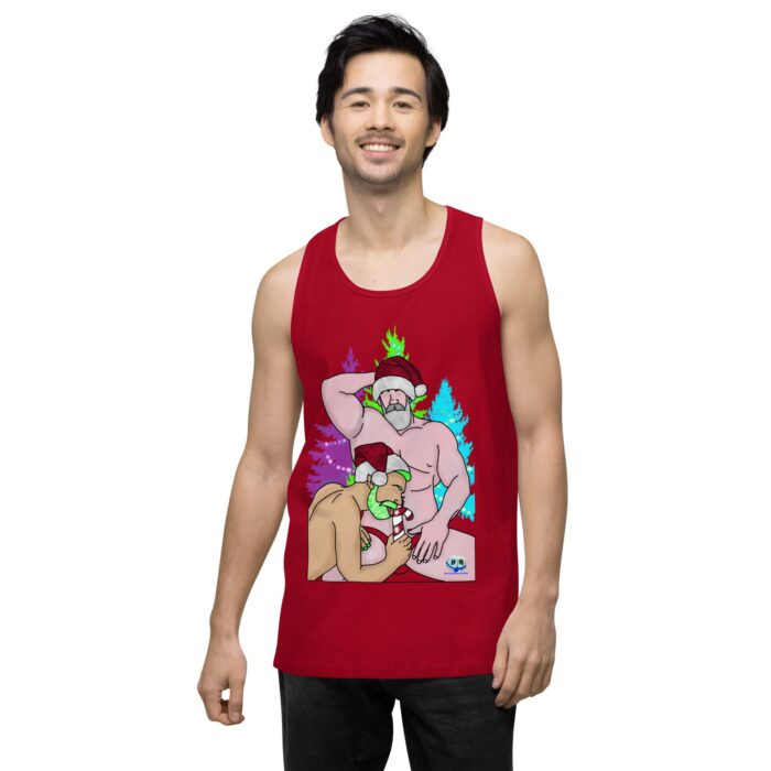 Men’s premium tank top - Peppermint Stick - Image 12