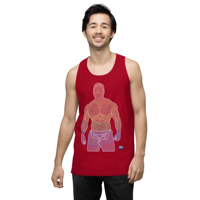 Men’s premium tank top - Ripples - Image 13