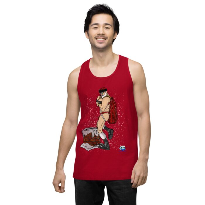 Men’s premium tank top - Santa's Sack - Image 13