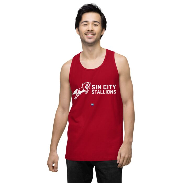 Men’s premium tank top - Sin City Stallions - Image 13