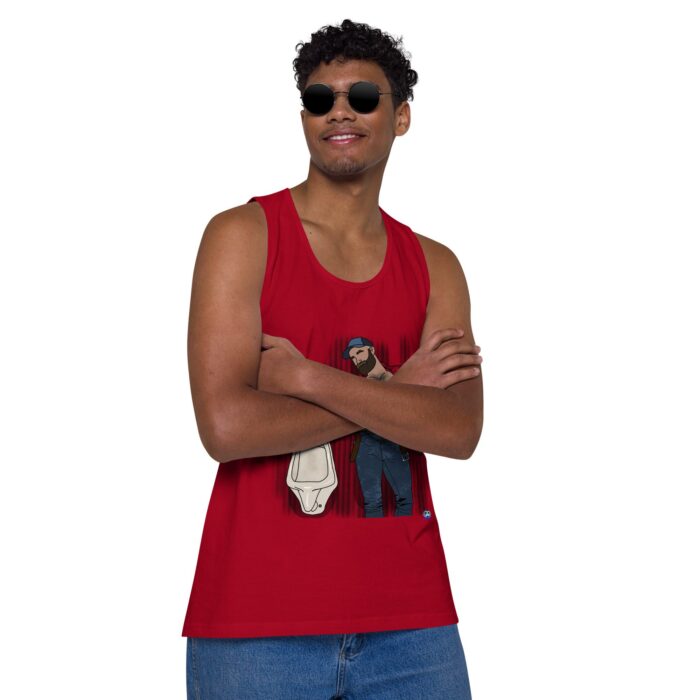 Men’s premium tank top - Urinal - Image 11
