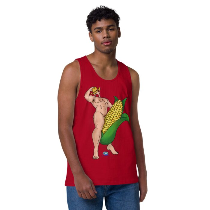 Men’s premium tank top - Aww Shucks - Image 10