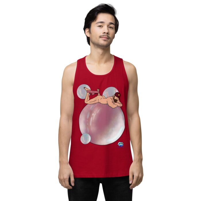 Men’s premium tank top - Bubbles - Image 12
