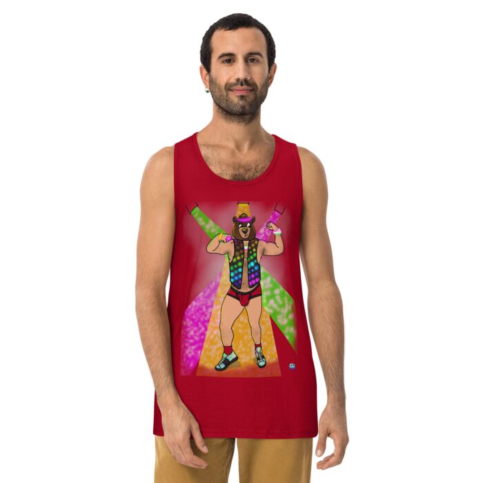 Men’s premium tank top - Circuit Bear - Image 6
