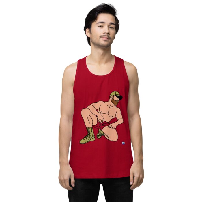 Men’s premium tank top - Combat Boots - Image 12