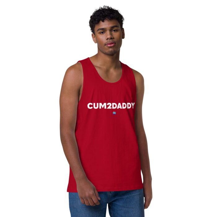 Men’s premium tank top - Cum 2 Daddy - Image 9