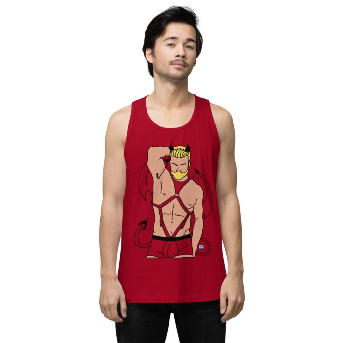 Men’s premium tank top - Devil - Image 12