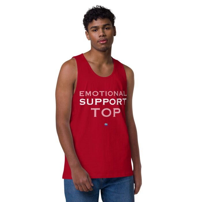 Men’s premium tank top - Emotional Support Top - Image 10