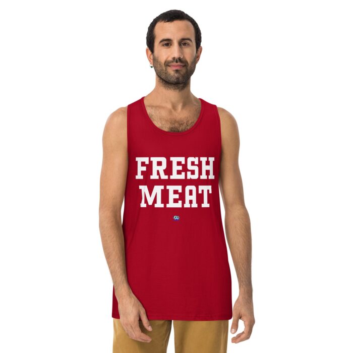 Men’s premium tank top - Fresh Meat - Image 6