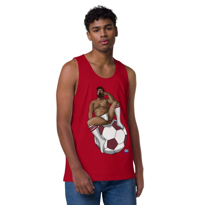 Men’s premium tank top - Futbal / Soccer - Image 10