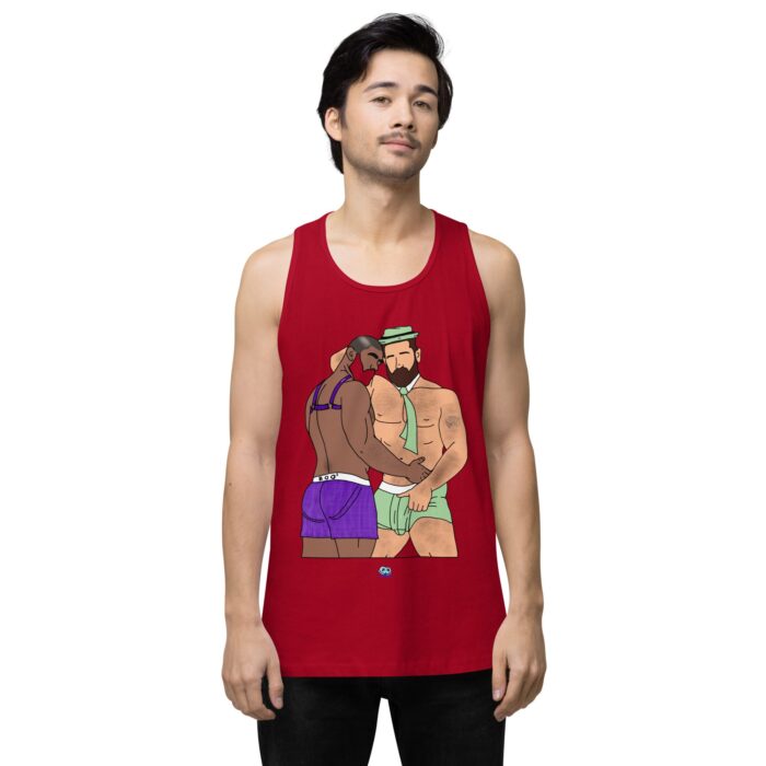 Men’s premium tank top - He's Got a Basket - Image 12