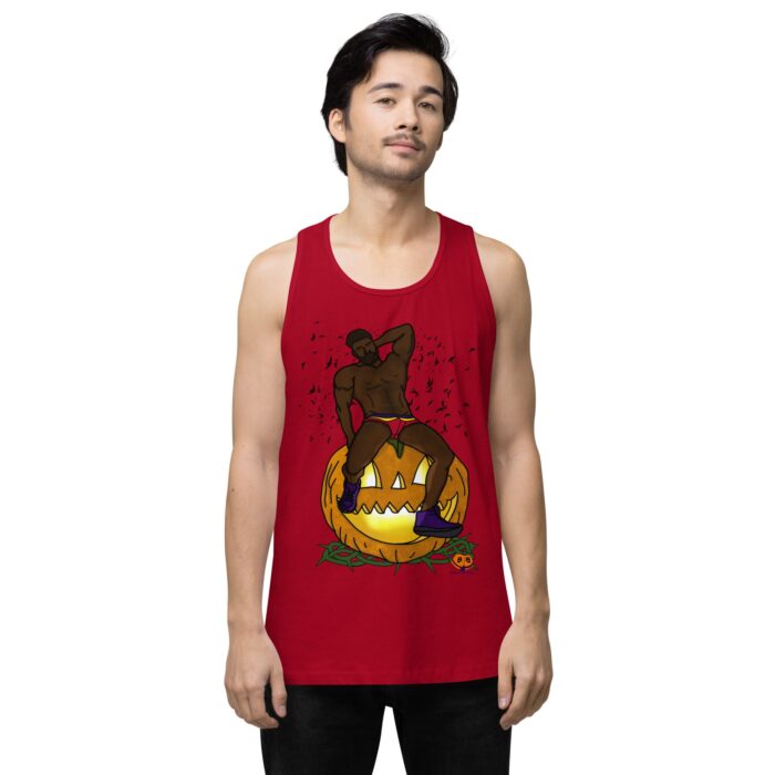 Men’s premium tank top - Jack O Lantern - Image 12