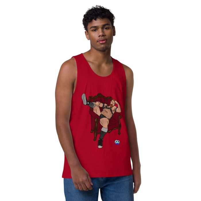 Men’s premium tank top - Leather Chair - Image 10