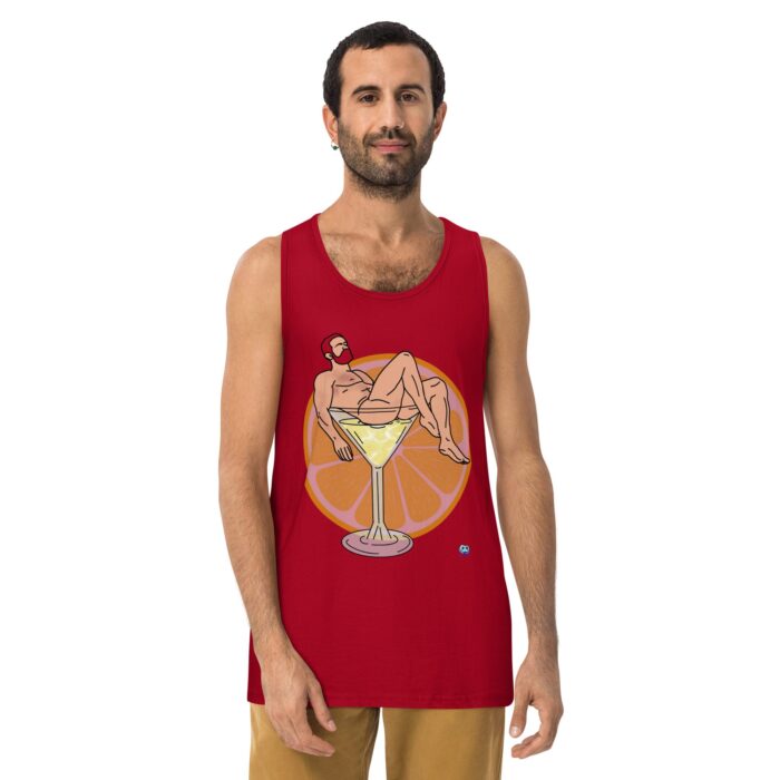 Men’s premium tank top - Lemon Drop - Image 6