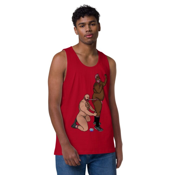 Men’s premium tank top  - Let's Get These Off - Image 10