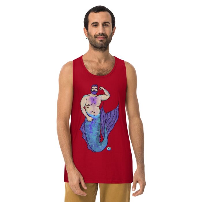 Men’s premium tank top - MerCub Purple - Image 6