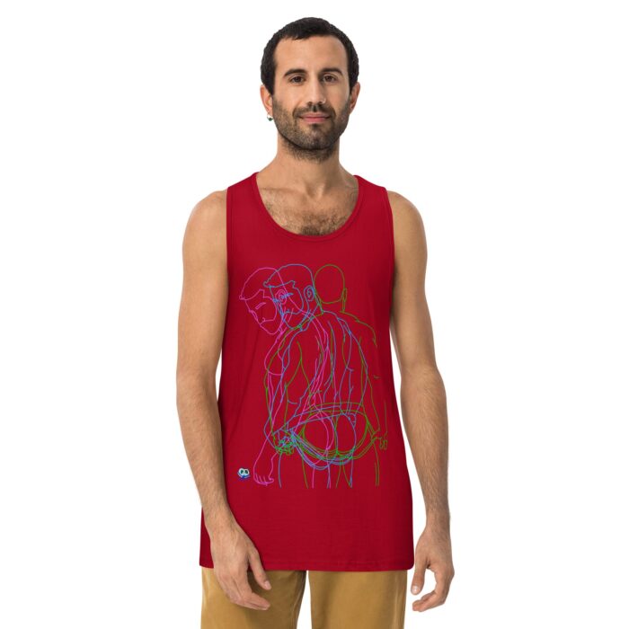 Men’s premium tank top - Neon - Image 6