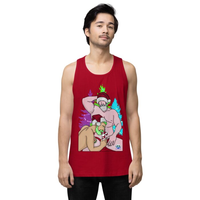 Men’s premium tank top - Peppermint Stick - Image 11