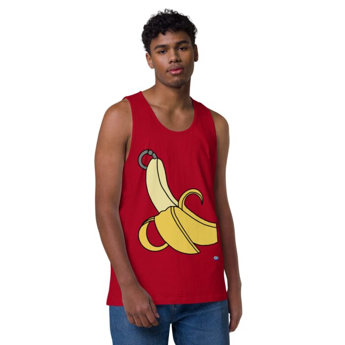 Men’s premium tank top - Pierced Banana - Image 10