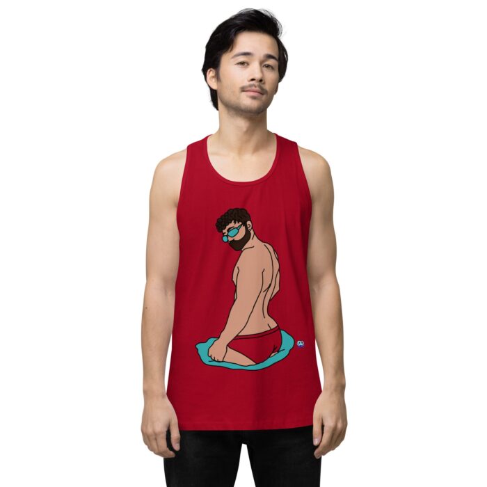 Men’s premium tank top - Pool Boy - Image 11