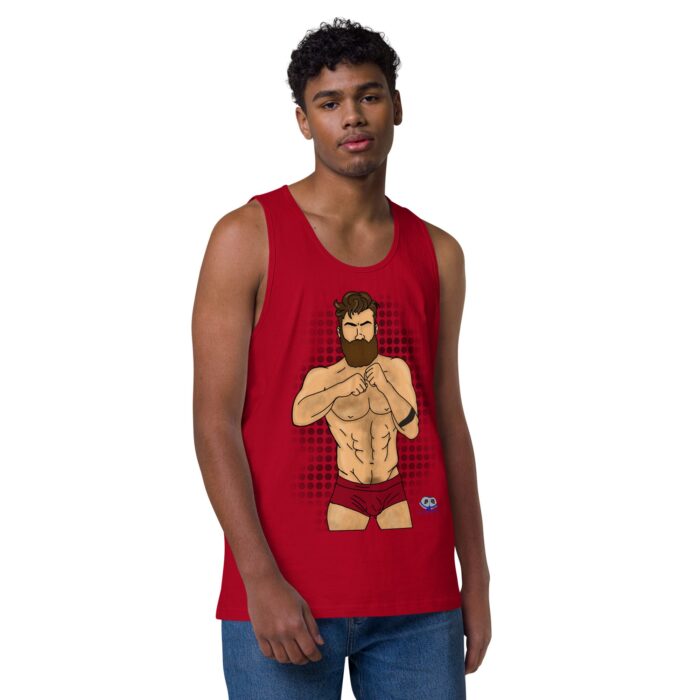 Men’s premium tank top - Put Up Your Dukes - Image 9