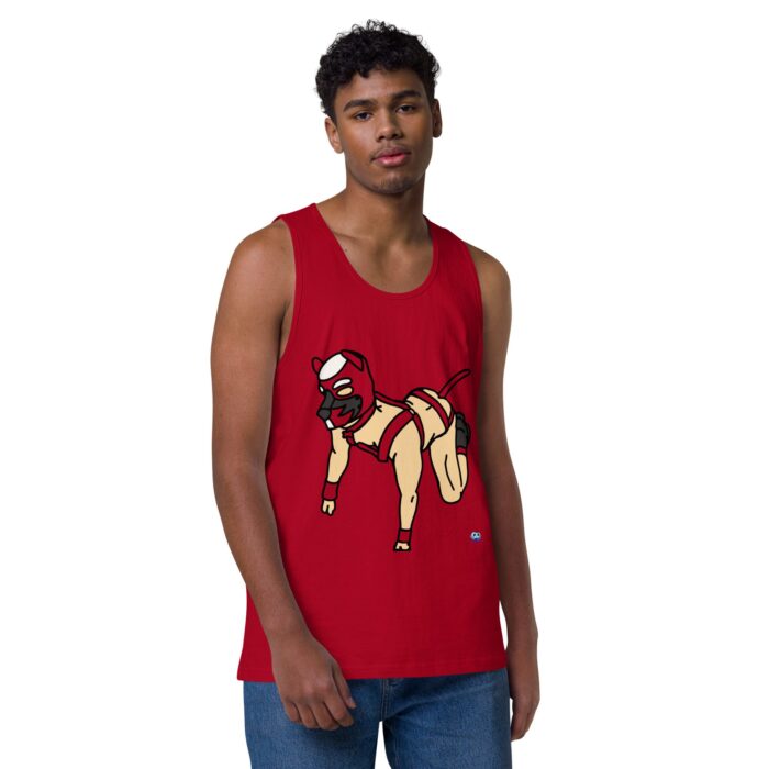 Men’s premium tank top - Pup Play - Image 10