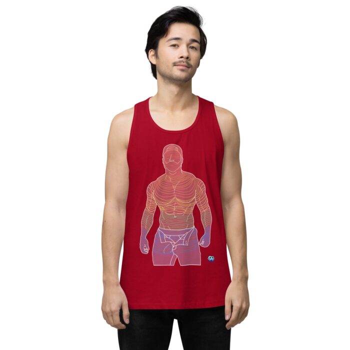 Men’s premium tank top - Ripples - Image 12
