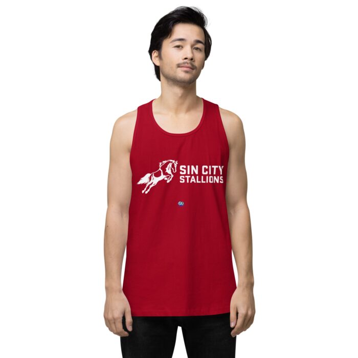 Men’s premium tank top - Sin City Stallions - Image 12