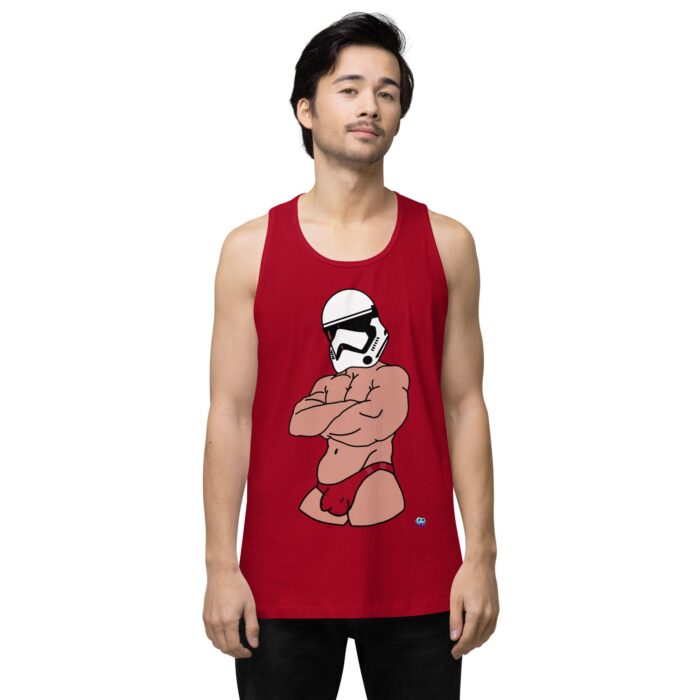 Men’s premium tank top - Super Trooper - Image 12