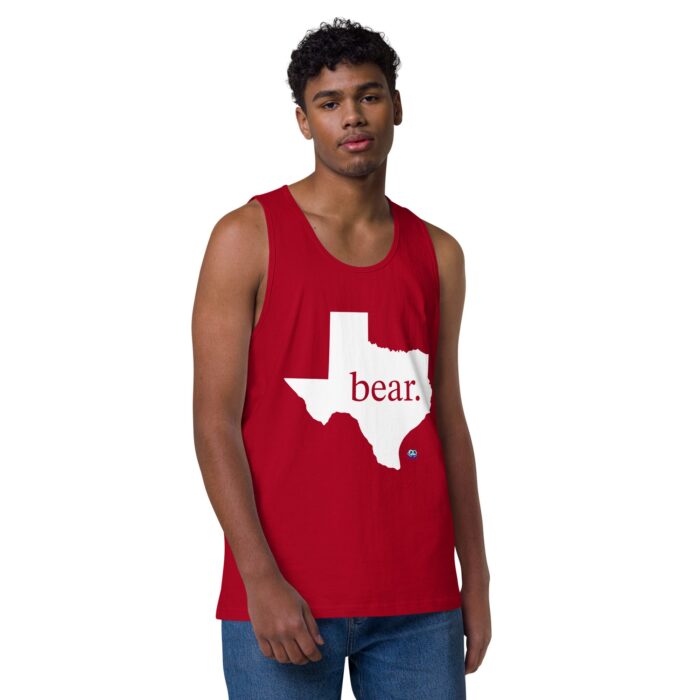 Men’s premium tank top - Texas Bear - Image 10