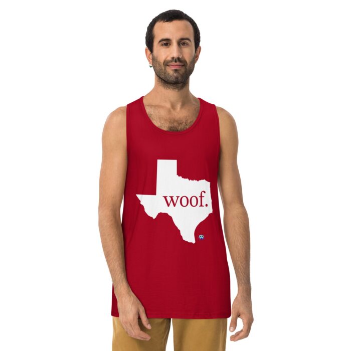 Men’s premium tank top - Texas Woof - Image 6