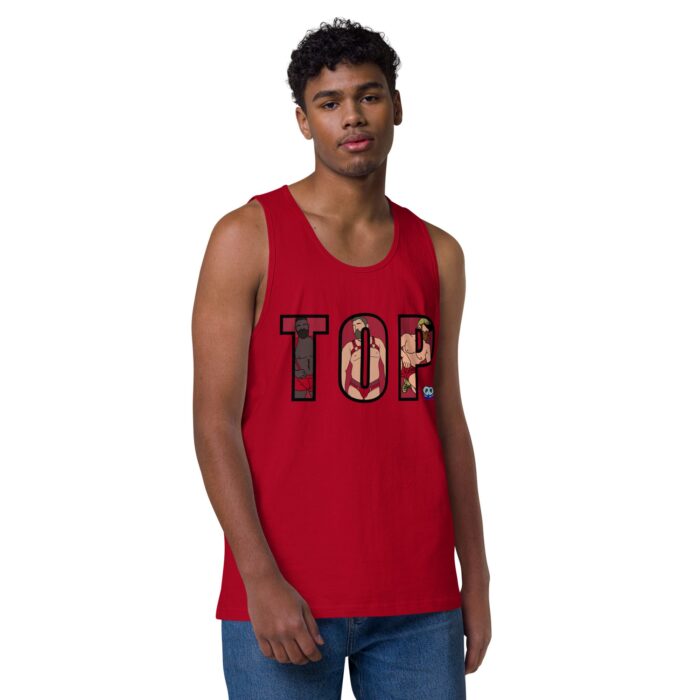 Men’s premium tank top - TOP Cutout - Image 10