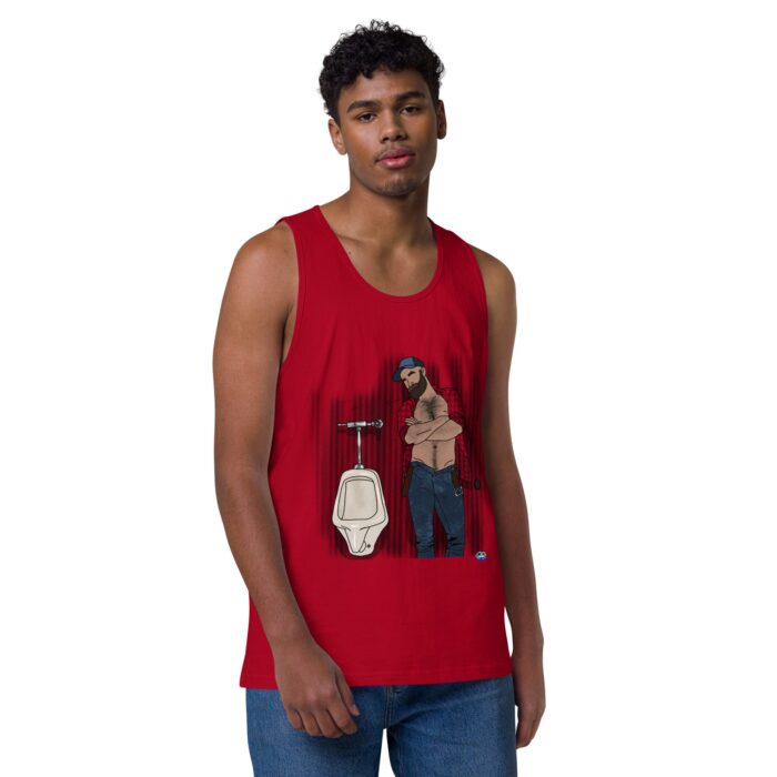 Men’s premium tank top - Urinal - Image 10