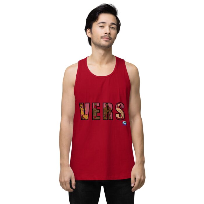 Men’s premium tank top - VERS Cutout - Image 12
