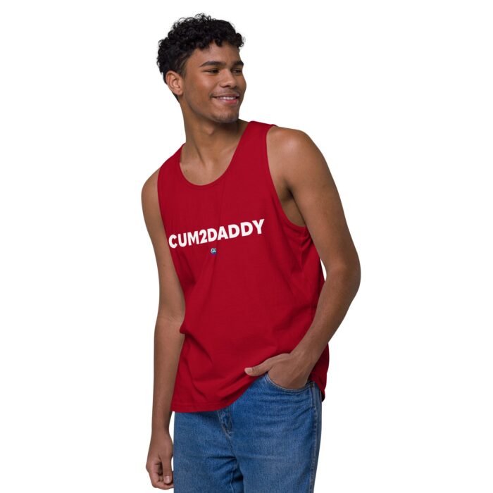 Men’s premium tank top - Cum 2 Daddy - Image 11