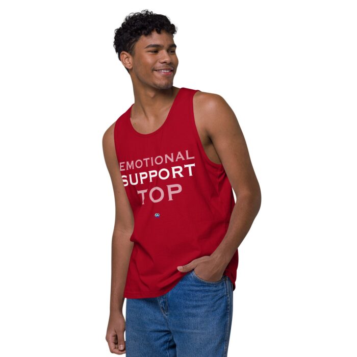 Men’s premium tank top - Emotional Support Top - Image 12