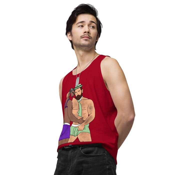 Men’s premium tank top - He's Got a Basket - Image 15