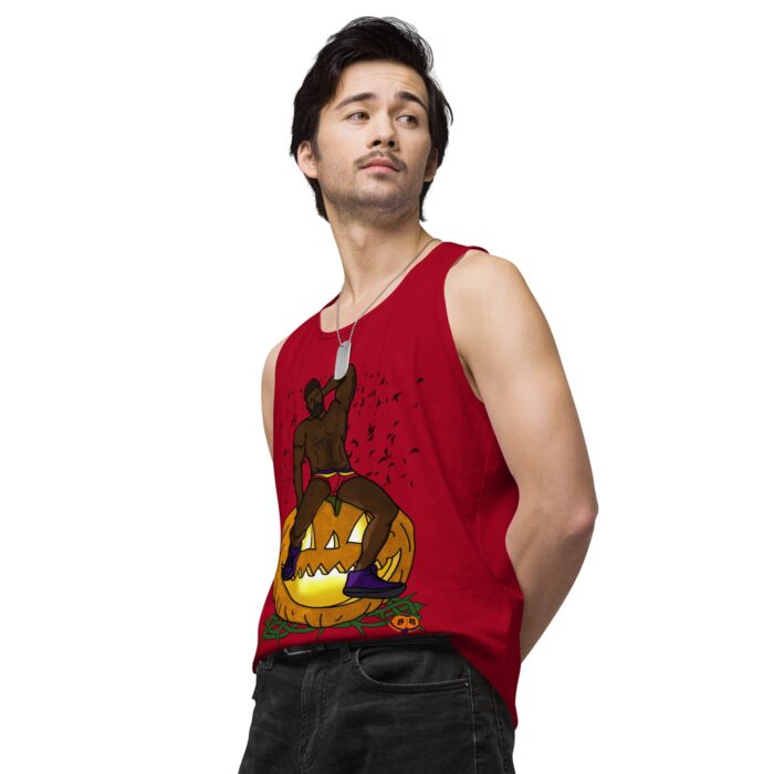 Men’s premium tank top - Jack O Lantern - Image 15