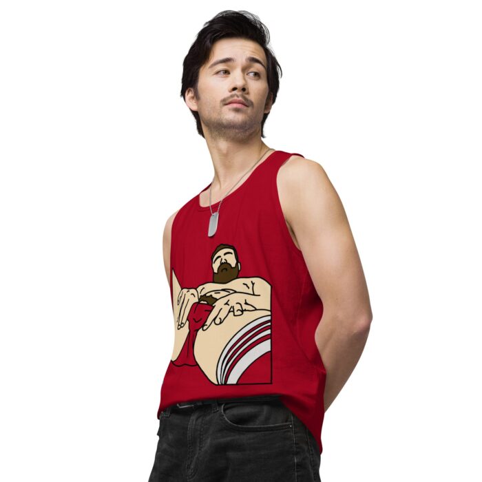Men’s premium tank top - Peekaboo Bush - Image 15