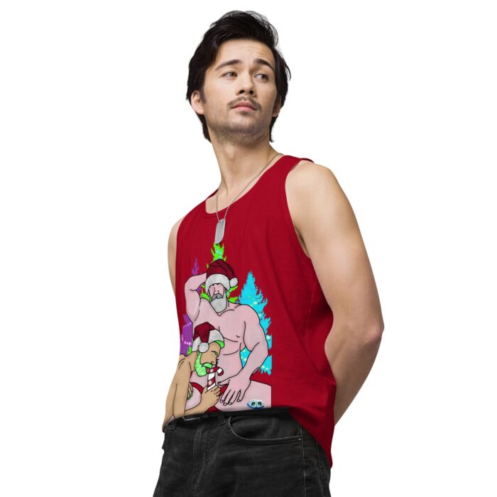 Men’s premium tank top - Peppermint Stick - Image 14