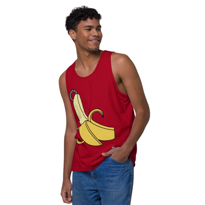 Men’s premium tank top - Pierced Banana - Image 12