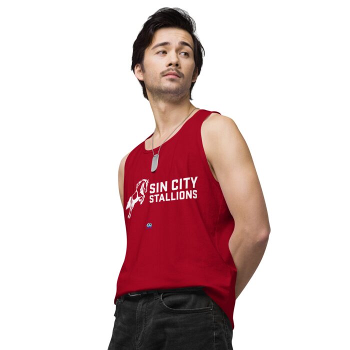 Men’s premium tank top - Sin City Stallions - Image 15