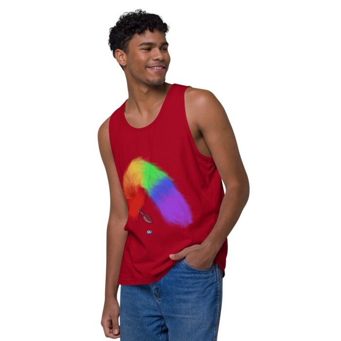 Men’s premium tank top - Tails - Image 12