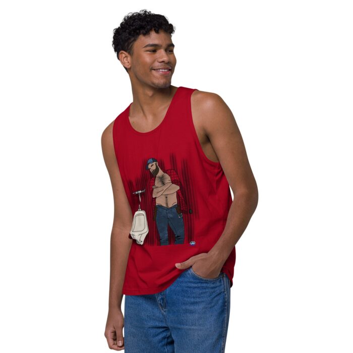 Men’s premium tank top - Urinal - Image 12