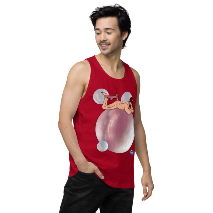 Men’s premium tank top - Bubbles - Image 14
