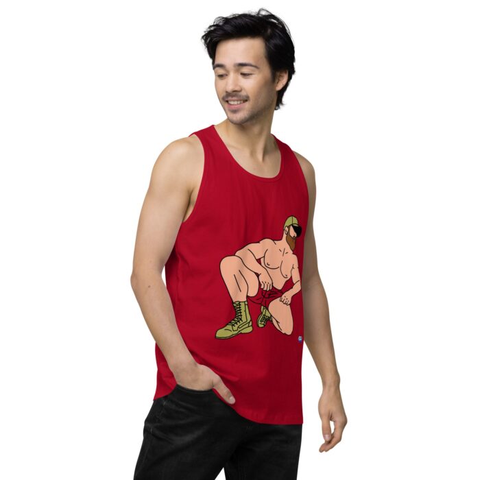 Men’s premium tank top - Combat Boots - Image 14