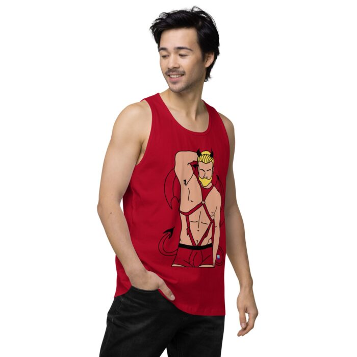 Men’s premium tank top - Devil - Image 13