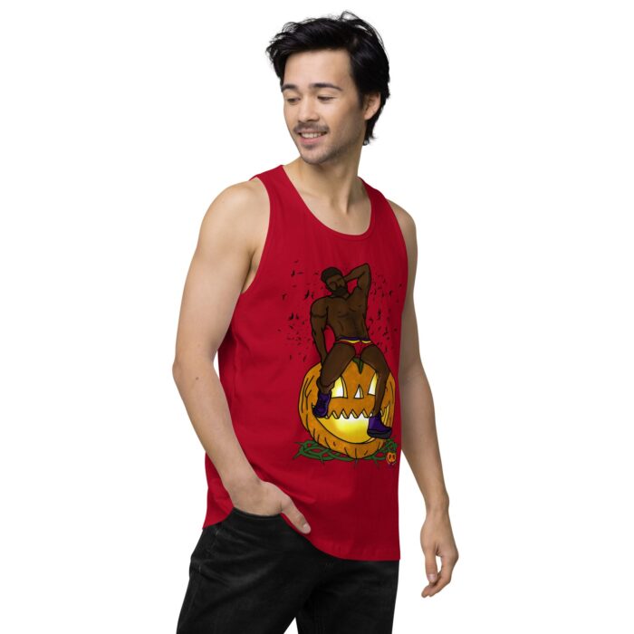 Men’s premium tank top - Jack O Lantern - Image 14