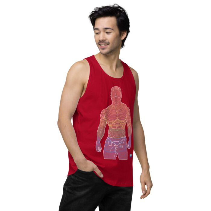 Men’s premium tank top - Ripples - Image 14